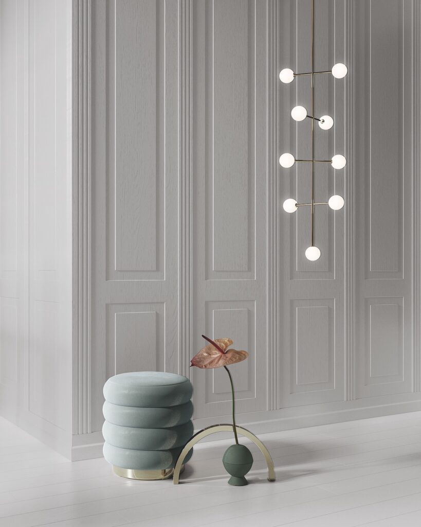 boiserie bianca a bugna