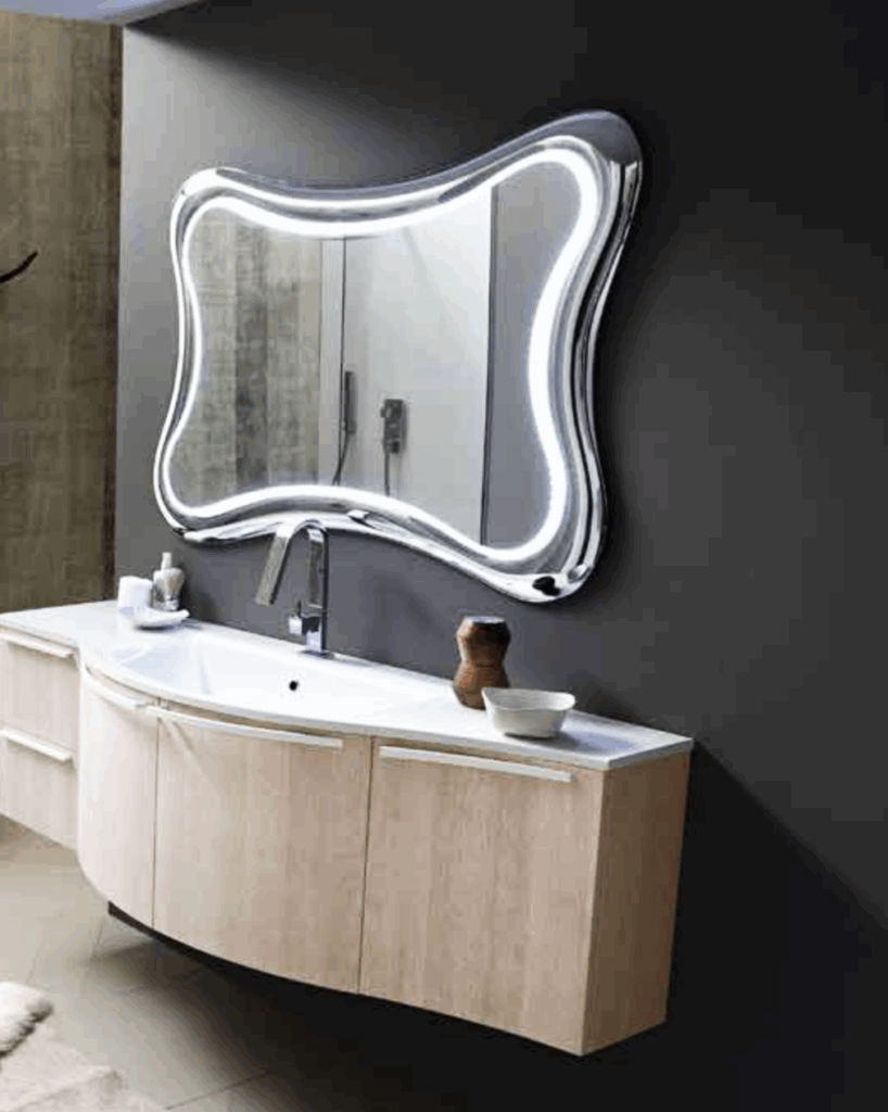 arredare un bagno con Specchio bagno con luci a led per