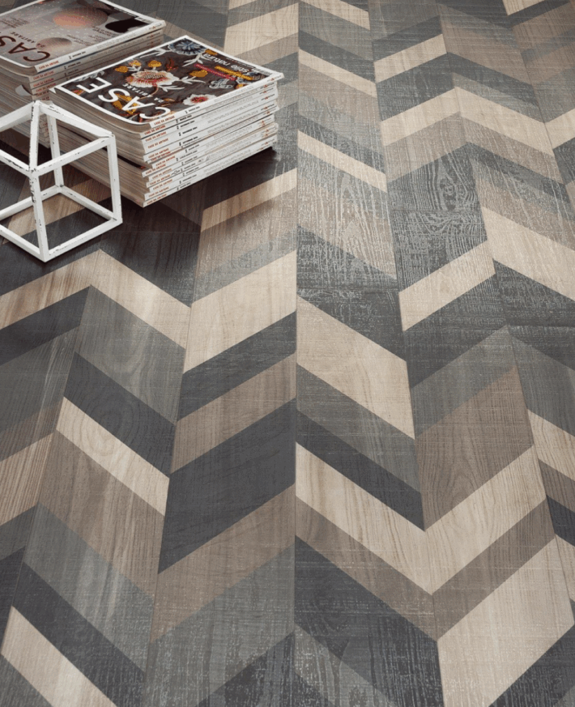 parquet policromo a tessere irregolari