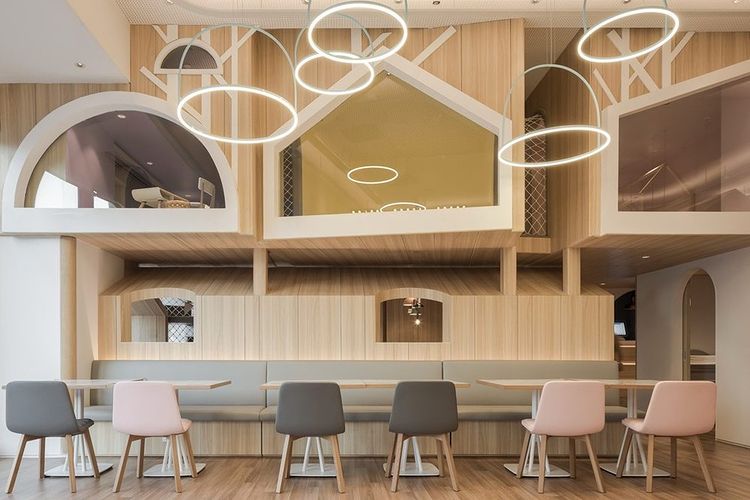 ristorante-vitaland-kid-golucci con luci led di design