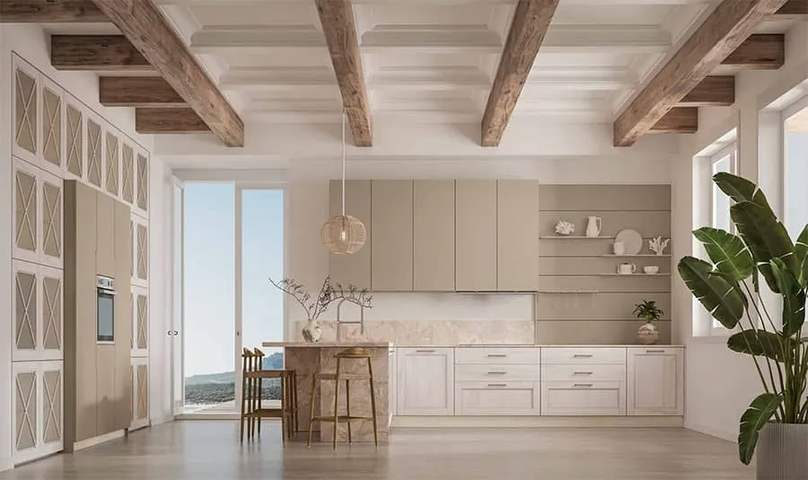 cucina di tendenza nel 2026 con penisola