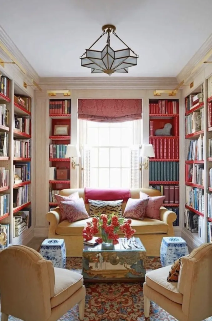 libreria in stile classico contemporaneo